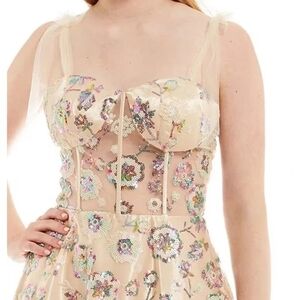 COYA Collection Gold and Cream Fabric